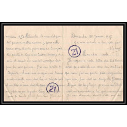 7073/ carte de Prisonnier de Guerre (War) 1914/1918 Kriegsgefangenen mannheim pour Rouvenac Aude 1917 + courrier 