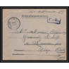 7075/ carte de Prisonnier de Guerre (War) 1914/1918 Kriegsgefangenen giessen pour Rouvenac Aude 1917 + courrier 