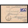 7079/ carte de Prisonnier de Guerre (War) 1914/1918 Kriegsgefangenen giessen pour Rouvenac Aude 1918 
