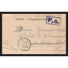 7081/ carte de Prisonnier de Guerre (War) 1914/1918 Kriegsgefangenen giessen pour Rouvenac Aude 1918 