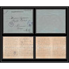 7088/ carte de Prisonnier de Guerre (War) 1914/1918 Kriegsgefangenen giessen pour Rouvenac Aude 1917 + courrier