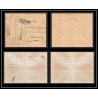 7090/ carte de Prisonnier de Guerre (War) 1914/1918 Kriegsgefangenen giessen pour Rouvenac Aude 1917 + courrier 