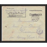 7103/ carte de Prisonnier de Guerre (War) 1914/1918 Kriegsgefangenen mannheim pour Rouvenac Aude 1917 + courrier