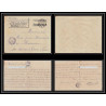 7105/ carte de Prisonnier de Guerre (War) 1914/1918 Kriegsgefangenen mannheim pour Rouvenac Aude 1917 + courrier 