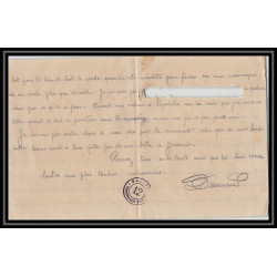 7105/ carte de Prisonnier de Guerre (War) 1914/1918 Kriegsgefangenen mannheim pour Rouvenac Aude 1917 + courrier 
