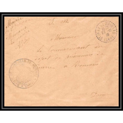 7114/ carte de Prisonnier de Guerre (War) 1914/1918 Saint-Jean-de-Moirans isère Pour Romans Drome 1916 