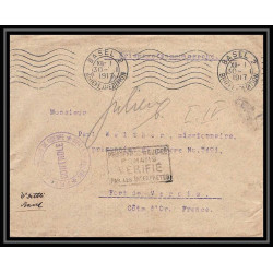 7145/ carte de Prisonnier de Guerre (War) 1914/1918 basel Suisse (Swiss) Pour Romans fort de varois cote d'or 1917 