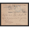 7164/ carte de Prisonnier de Guerre (War) 1914/1918 Pont-de-Chéruy isère censure Pour Romans Drome 1917 