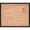 7180/ carte de Prisonnier de Guerre (War) 1914/1918 lyon monplaisir chantiers jean clet Pour Romans Drome 1917 