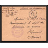 7182/ carte de Prisonnier de Guerre (War) 1914/1918 lyon monplaisir chantiers jean clet Pour Romans Drome 1916 