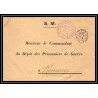 7185/ carte de Prisonnier de Guerre (War) 1914/1918 ministère de la guerre paris contre seings Pour Romans Drome 19