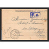 7221/ carte de Prisonnier de Guerre (War) 1914/1918 Kriegsgefangenen giessen pour Rouvenac Aude 1918