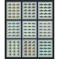 357a - Fujeira MNH ** Mi N° 234 / 242 A history of seafaring bateau (bateaux ship ships) feuilles sheets cote 180 euros