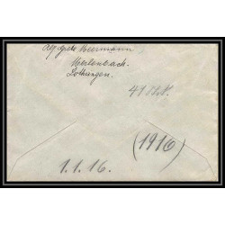 Lettre 1 2805 Prisonniers de Guerre Kriegsgefangenen war 1914/1918 censuré Diedenhofen Merlenbach p Caen calvados 1916