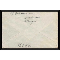 Lettre 1 2808 Prisonniers de Guerre Kriegsgefangenen war 1914/1918 censuré Diedenhofen Merlenbach p Caen calvados 1916