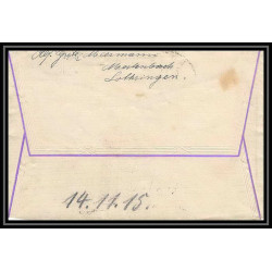Lettre 1 2809 Prisonniers de Guerre Kriegsgefangenen war 1914/1918 censuré Diedenhofen Merlenbach p Caen calvados 1916