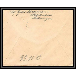Lettre 1 2810 Prisonniers de Guerre Kriegsgefangenen war 1914/1918 censuré Diedenhofen Merlenbach p Caen calvados 1915