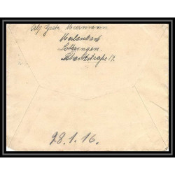Lettre 1 2811 Prisonniers de Guerre Kriegsgefangenen war 1914/1918 censuré Diedenhofen Merlenbach p Caen calvados 1916