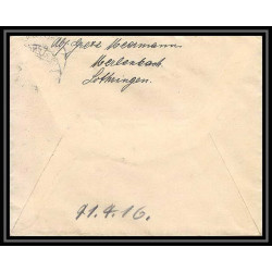 Lettre 1 2817 Prisonniers de Guerre Kriegsgefangenen war 1914/1918 censuré Saargemünd Merlenbach p Caen calvados 1916