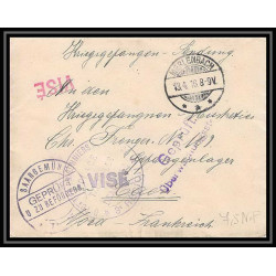 Lettre 1 2819 Prisonniers de Guerre Kriegsgefangenen war 1914/1918 censuré Saargemünd Merlenbach p Caen calvados 1916