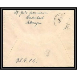 Lettre 1 2822 Prisonniers de Guerre Kriegsgefangenen war 1914/1918 censuré Saargemünd Merlenbach p Caen calvados 1916