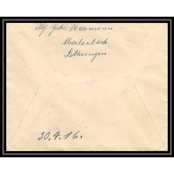 Lettre 1 2825 Prisonniers de Guerre Kriegsgefangenen war 1914/1918 censuré Saargemünd Merlenbach p Caen calvados 1916
