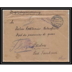 Lettre 1 2828 Prisonniers de Guerre Kriegsgefangenen war 1914/1918 censuré Neunkirchen pour Castres Tarn 1916