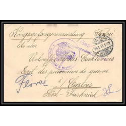 Lettre 1 2832 Prisonniers de Guerre Kriegsgefangenen war 1914/1918 censuré Neunkirchen pour Castres Tarn 1916
