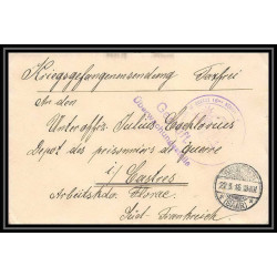 Lettre 1 2838 Prisonniers de Guerre Kriegsgefangenen war 1914/1918 censuré Sulzbach p Castres Tarn 1915