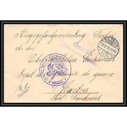 Lettre 1 2839 Prisonniers de Guerre Kriegsgefangenen war 1914/1918 censuré Sulzbach p Castres Tarn 1916
