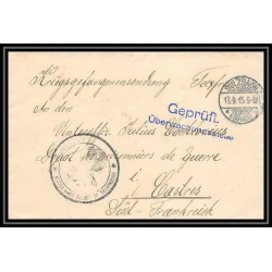 Lettre 1 2841 Prisonniers de Guerre Kriegsgefangenen war 1914/1918 censuré Sulzbach p Castres Tarn 1916