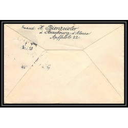 Lettre 1 2876 Prisonniers de Guerre Kriegsgefangenen war 1914/1918 censuré Strasbourg p Roanne Loire 1916