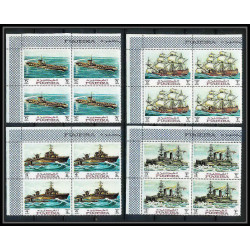 357b - Fujeira MNH ** Mi N° 234 / 242 A history of seafaring bateau (bateaux ship ships) bloc 4 cote 48 euros
