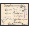 Lettre 1 2906 Prisonniers de Guerre Kriegsgefangenen war 1914/1918 censuré Strasbourg p Roanne Loire 1916