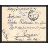 Lettre 1 2909 Prisonniers de Guerre Kriegsgefangenen war 1914/1918 censuré Strasbourg p Roanne Loire 1916