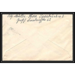 Lettre 1 2910 Prisonniers de Guerre Kriegsgefangenen war 1914/1918 censuré Saarbrucken 3 p Roanne Loire 1917