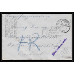 Lettre 1 2970 Prisonniers de Guerre Kriegsgefangenen war 1914/1918 censuré Fechingen p Romans Drome 1917