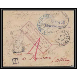 Lettre 1 2971 Prisonniers de Guerre Kriegsgefangenen war 1914/1918 censuré ? p Romans Drome 1918