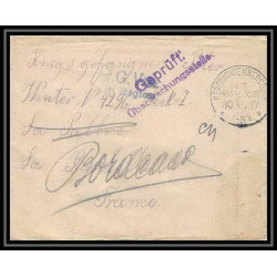 Lettre 1 2976 Prisonniers de Guerre Kriegsgefangenen war 1914/1918 censuré kerprichhemmersdorf La Rochelle Charente 1917