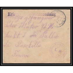 Lettre 1 2979 Prisonniers de Guerre Kriegsgefangenen war 1914/1918 censuré kerprichhemmersdorf La Rochelle Charente 1916