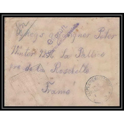 Lettre 1 2982 Prisonniers de Guerre Kriegsgefangenen war 1914/1918 censuré kerprichhemmersdorf La Rochelle Charente 1917
