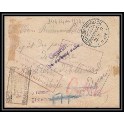 Lettre 1 2984 Prisonniers de Guerre Kriegsgefangenen war 1914/1918 censuré rumbach p Saint-Pierre-d'Allevard isère 1917