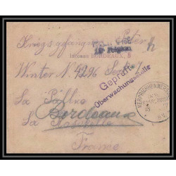 Lettre 1 2990 Prisonniers de Guerre Kriegsgefangenen war 1914/1918 censuré kerprichhemmersdorf La Rochelle Charente 1917