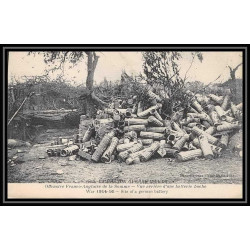 Lettre 1 3069 France guerre war 1914/1918 Carte postale (postcard) offensive franco anglaise de la somme batterie boche 