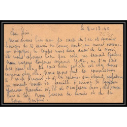 Lettre 2638 Prisonniers de Guerre Kriegsgefangenen war 1939/1945 Stalag 13A Camp 2392 D30
