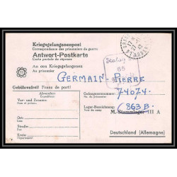 Lettre 2684 Prisonniers de Guerre Kriegsgefangenen war 1939/1945 Stalag 3A 65 Camp 863B 