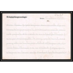 Lettre 2688 Prisonniers de Guerre Kriegsgefangenen war 1939/1945 Stalag 1A 39
