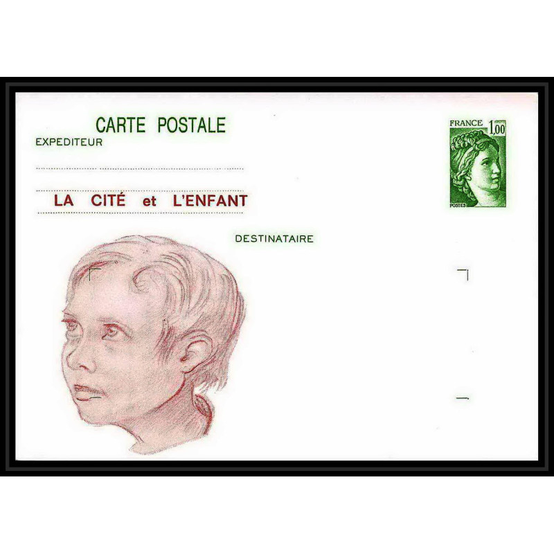 0321 France Entier postal Stationery 1973 Type sabine TTB Neuf la cite de l enfant