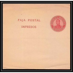 0620 Argentine (Argentina) Entier Entier postal Stationery faja postal impressos Neuf rouge