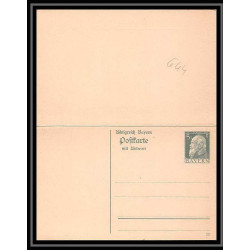 0644 Allemagne (germany) BAYERN Entier Entier postal Stationery Carte postale avec Réponse complet Neuf
